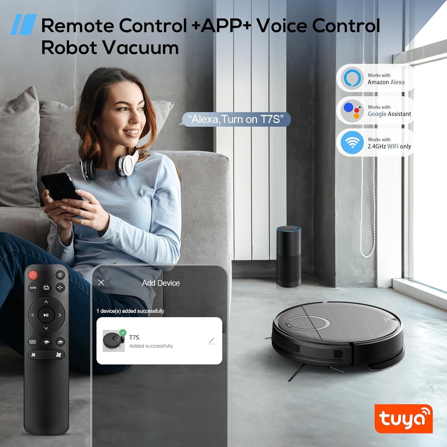 Robot Vacuum and Mop Combo, 2 in 1