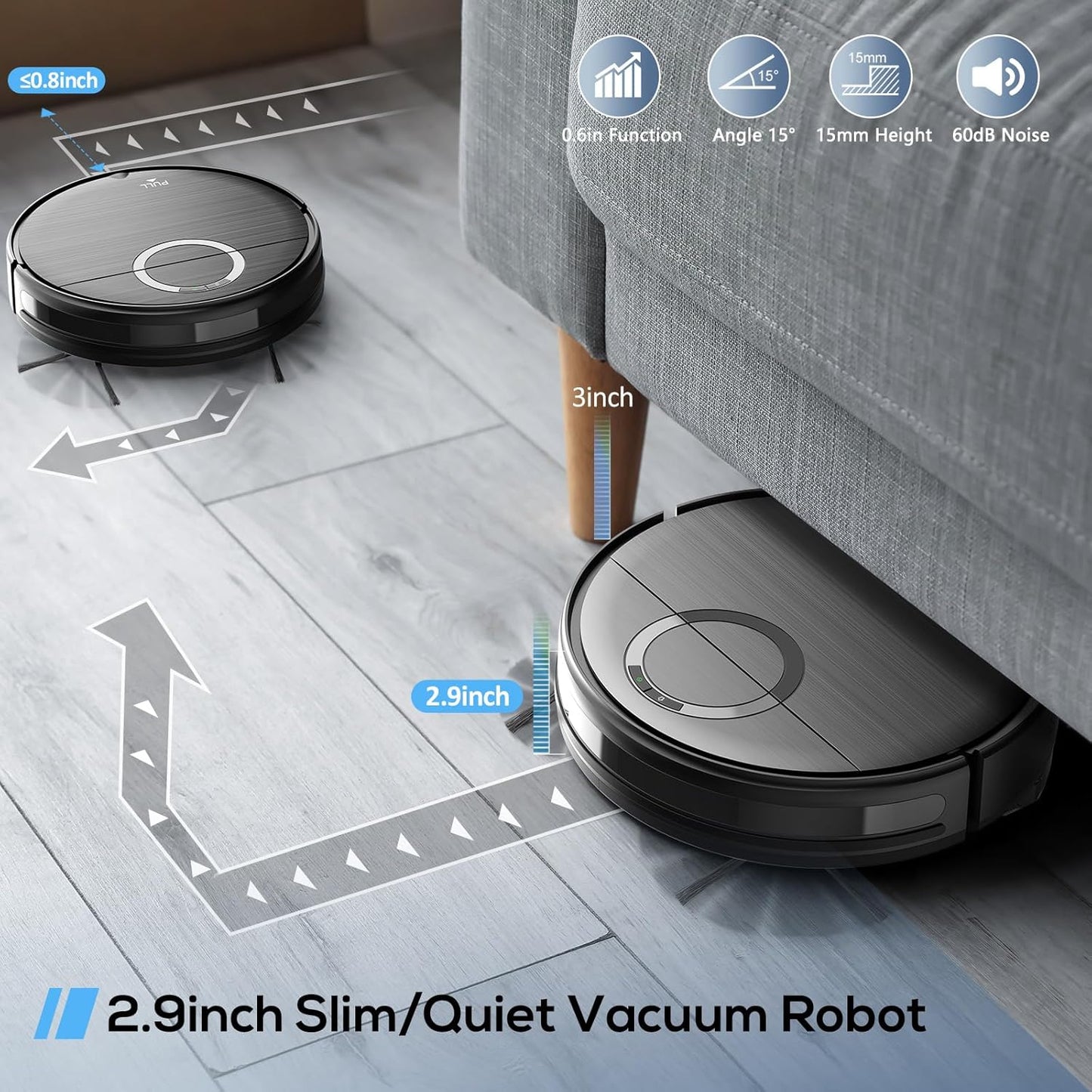Robot Vacuum and Mop Combo, 2 in 1